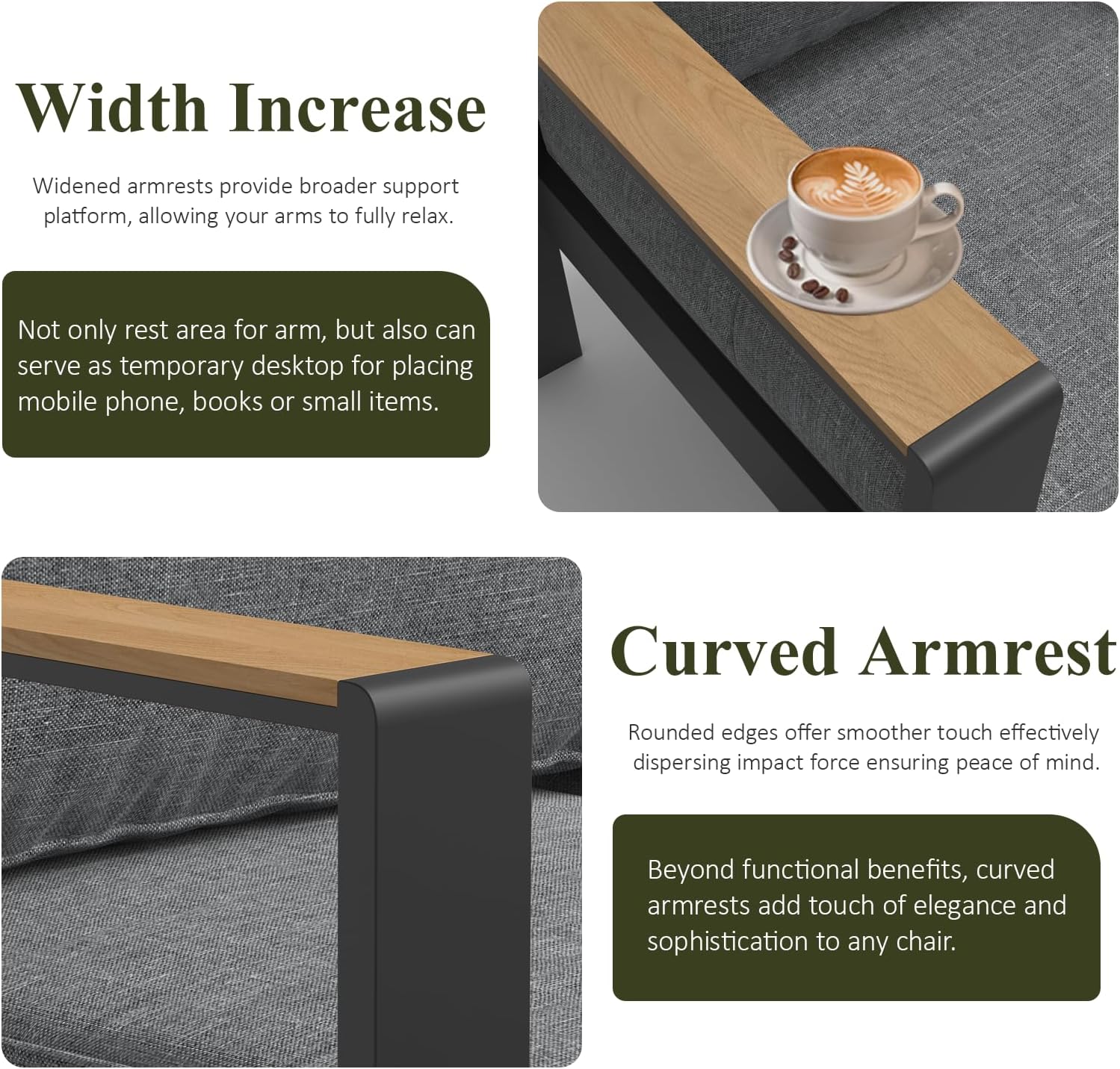 LayinSun 4 Piece Aluminum Outdoor Furniture Set with Fire Pit Table, Outside Patio Deep Seating Conversation Set with Upgraded Washable Thick Cushion