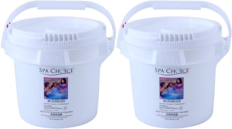 SpaChoice 5-Pounds 2-Pack Premium Re-Energize Spa Shock, Hot Tub Shock, Made in USA