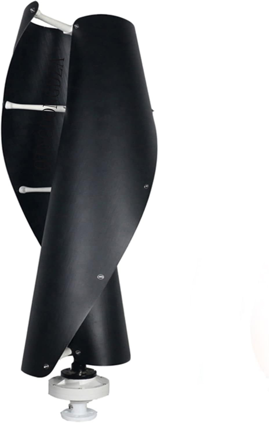 WANGYONGQI New Black Wind Turbine Generator, 1000W 12V 24V 48V Spiral Vertical Wind Turbine Magnetic Levitation Upright Wind Generator for Home Camping
