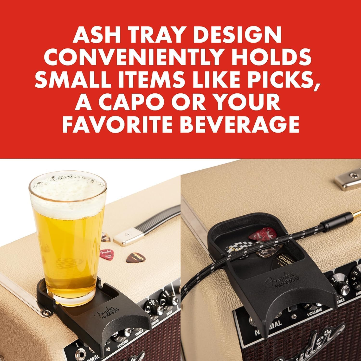 Fender Tone Master Deluxe Reverb Guitar Amplifier, with Amperstand Guitar Cradle