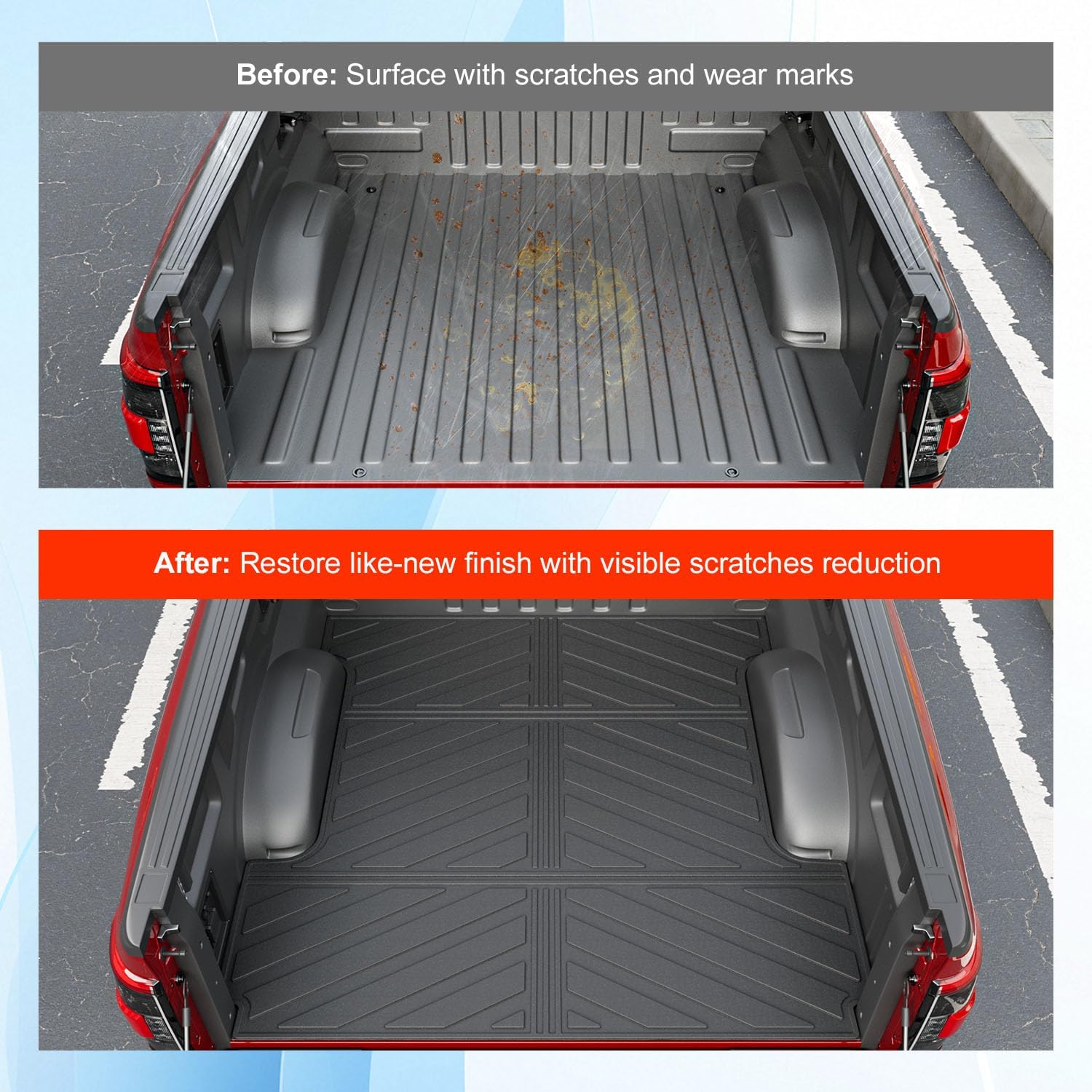 powoq 5.5FT Truck Bed Mat Compatible with 2015-2026 Ford F150 Bed Mat Truck Bed Liner All Season Protection Bed Liner Replacement for 2015-2026 Ford F150 Accessories