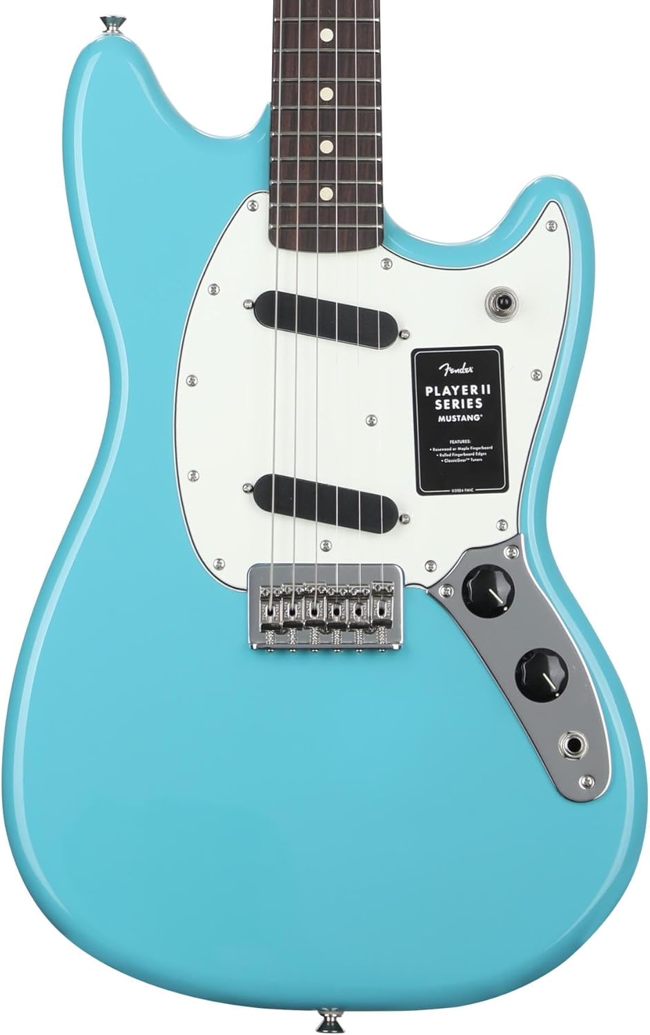 Fender Player II Mustang, Rosewood Fingerboard - Aquatone Blue