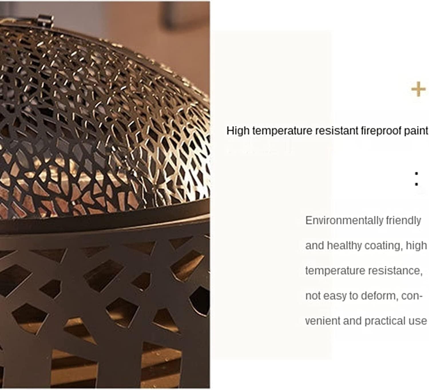 Fire Pits & Bowls, Indoor Smokeless Heating Basin Spark Screen, Outdoor Charcoal Wood Burning Fireplace Stove, Barbecue Grill Firepit