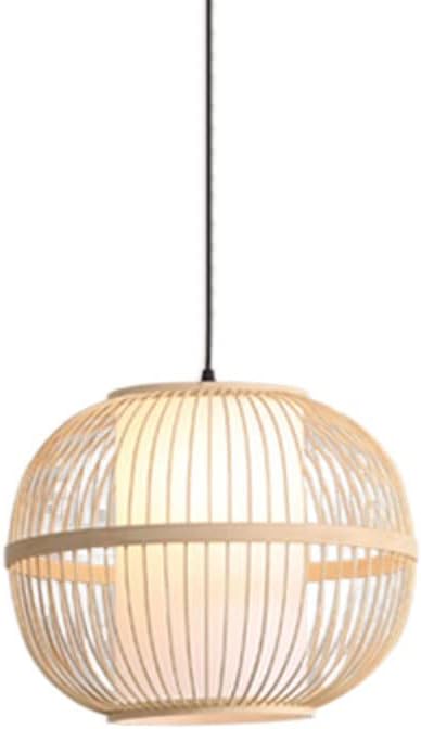 Hand-Woven Bamboo Pendant Lamp, Creative Spherical Rattan Hanging Light, Natural Rattan Chandelier, Bamboo Woven Lampshade, Bedroom Study Decoration Lighting Fixture