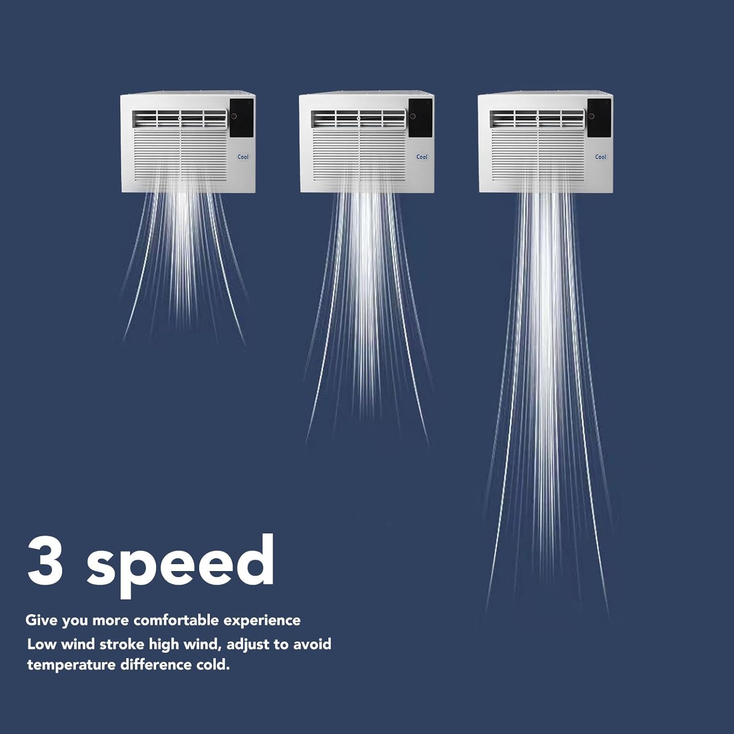 Portable Air Conditioners, Energy Saving Portable Ac Unit Aluminum Alloy Room Air Conditioners 1900btu 280w Dual Inverter Window Small Air Conditioner(US Plug)