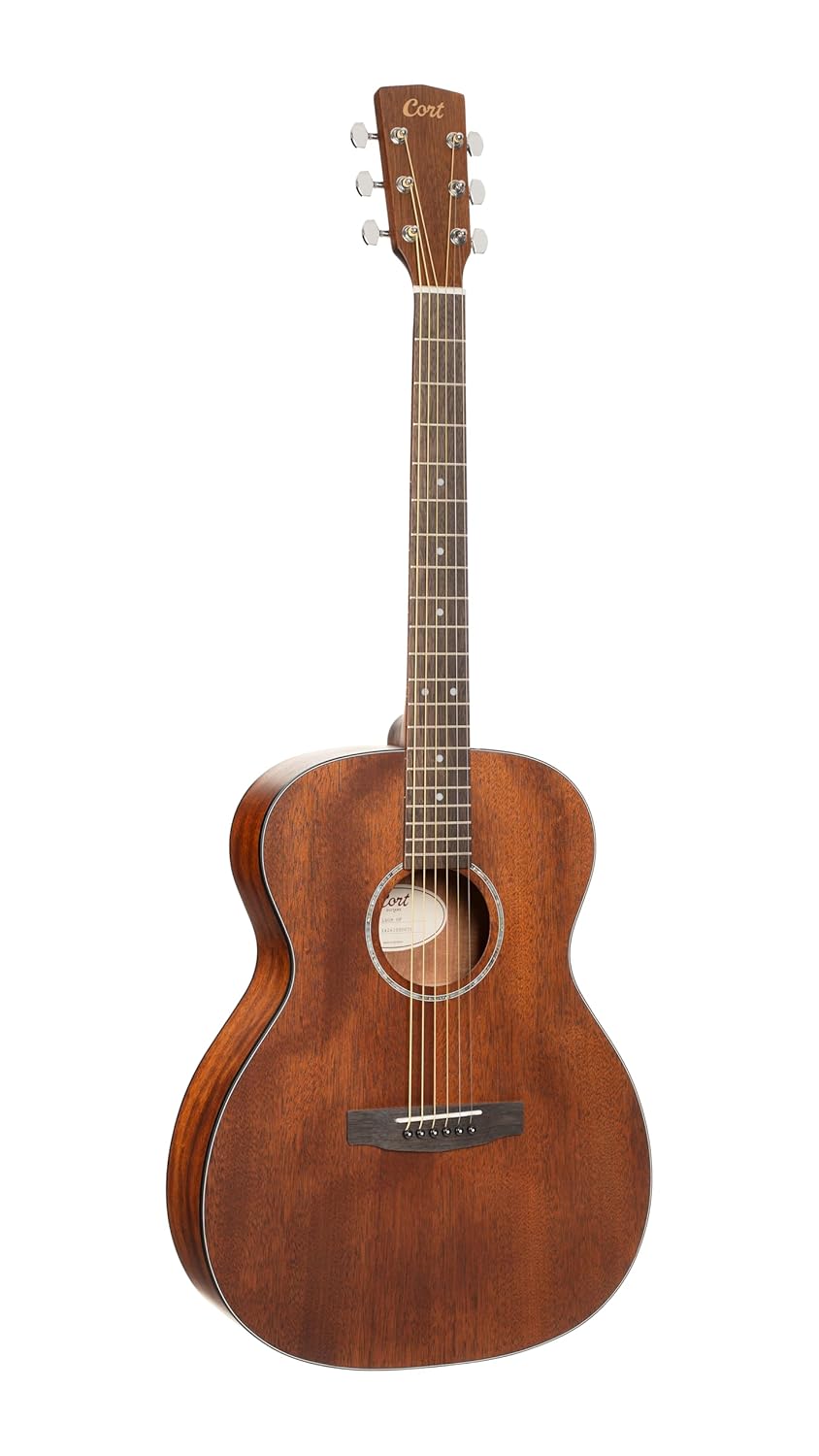 Cort L60MOP Luce 60 Mahogany OM Solid Top Acoustic Guitar, Open Pore