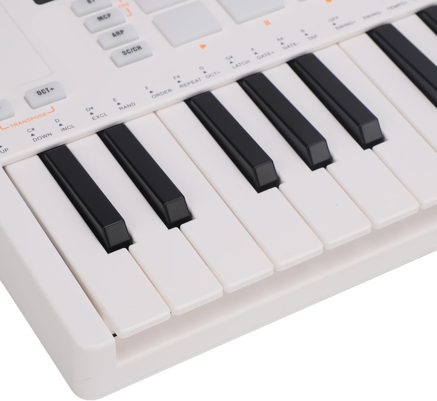 Wireless MIDI Keyboard Controller, 25 Mini Keys, 16 RGB Drum Pads, USB-C, Battery Powered