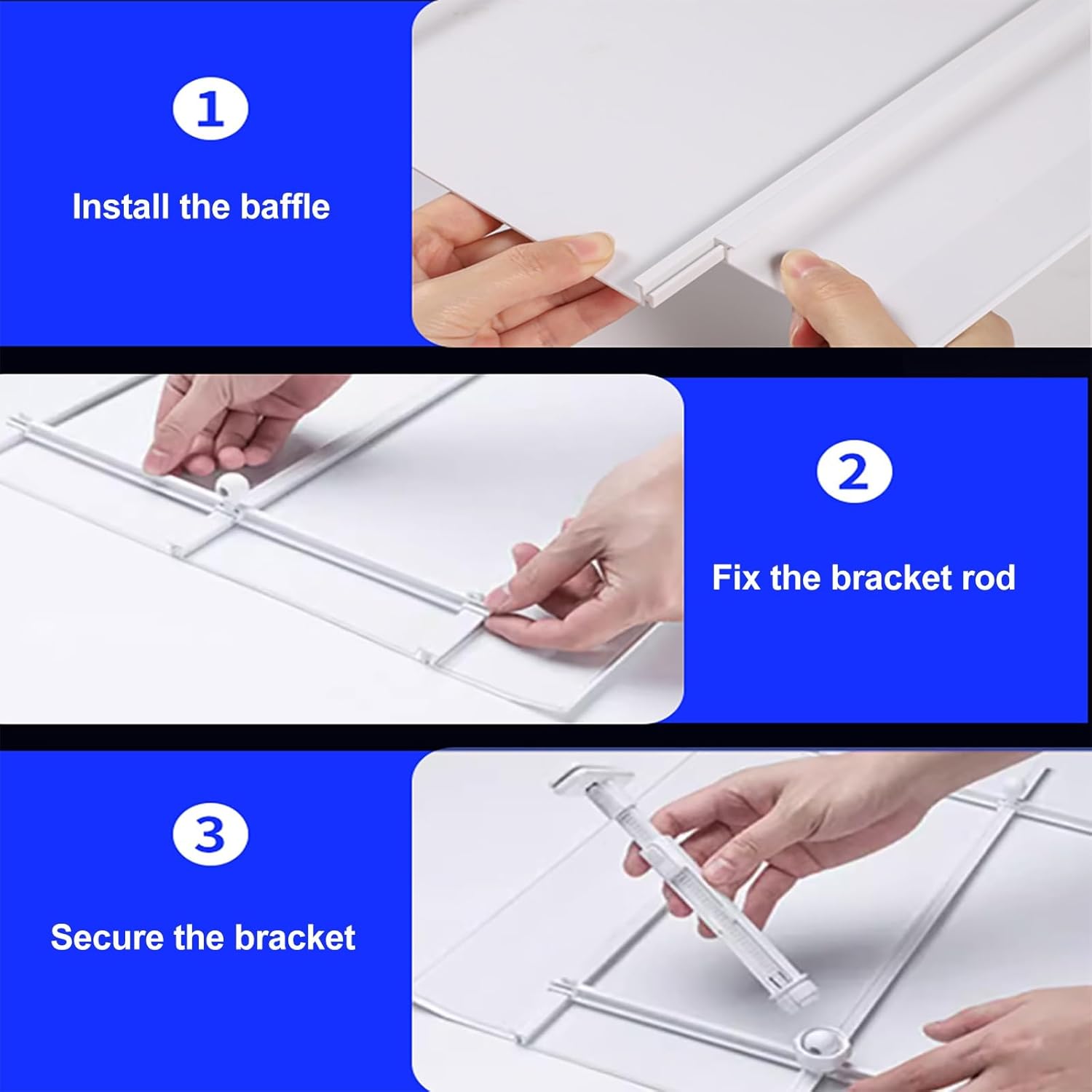 Central Air Conditioner Deflector -Wind Shield for Ceiling Vents, Anti-Direct Blow Baffle for Home/Hotel/Office