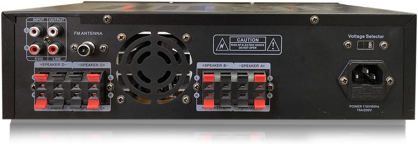 Home Theater System Kit 4-Channel 1000 Watts Amplifier w/ 4 Qty of 5.25