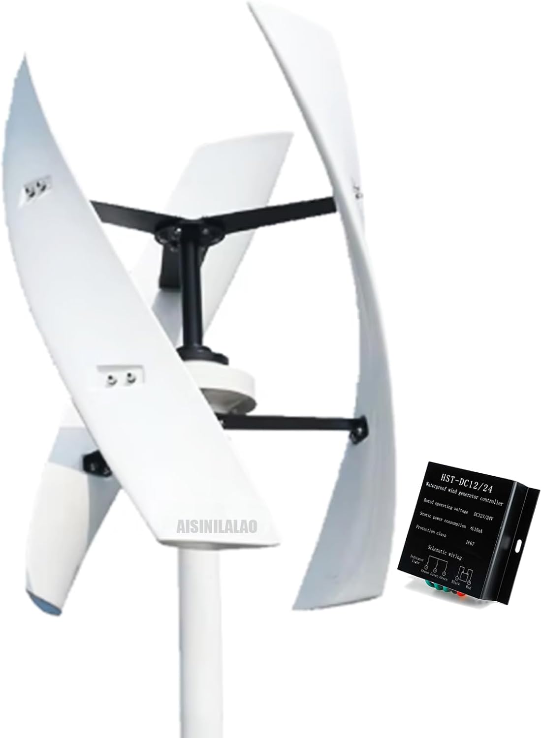 10000W High Power New Energy Wind Generator 12V-220V Vertical Turbine Motor Household Windmill, with Mppt Controller Suitable for Family Business,48v