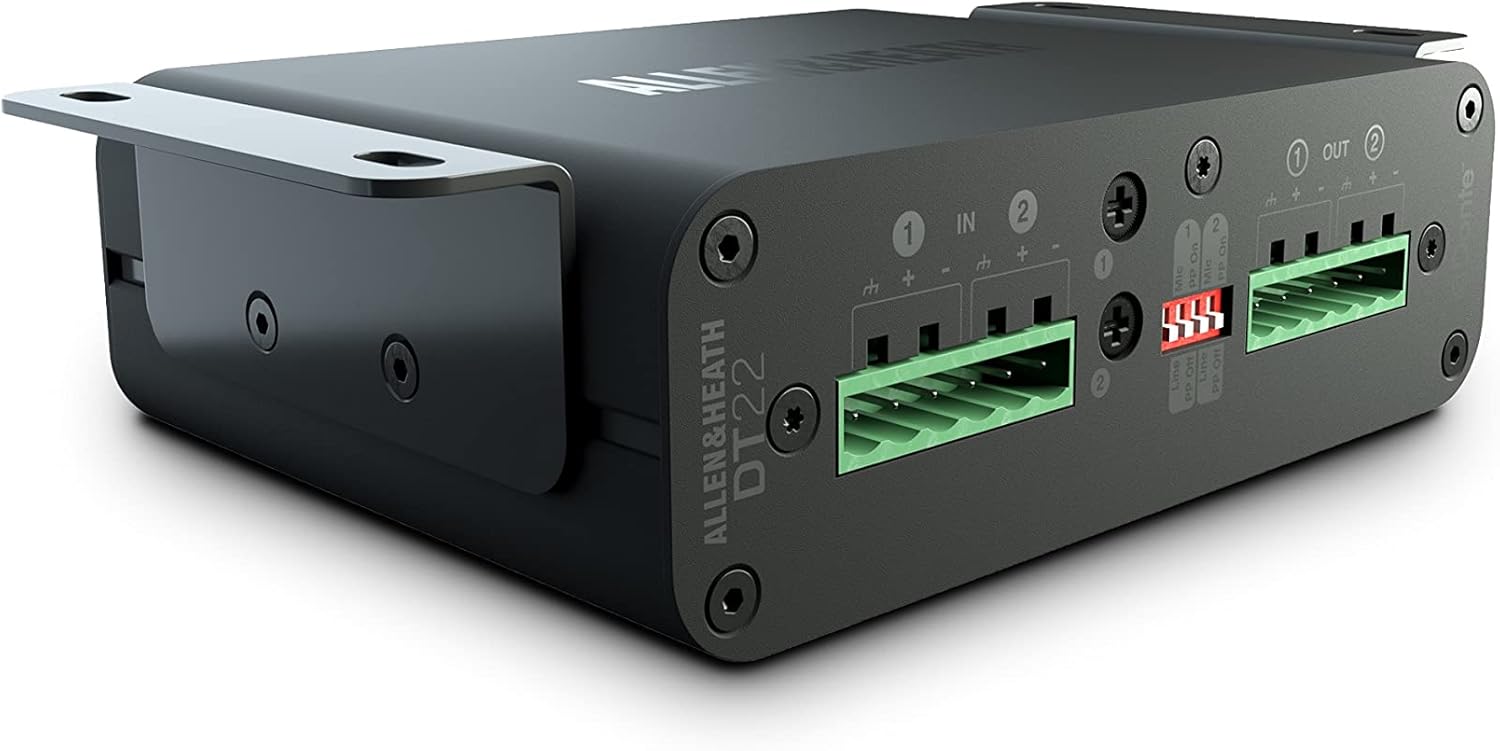 Allen & Heath AH-DT-22-M Dante I/O Interface, 2 In/2 Out, No Power Supply