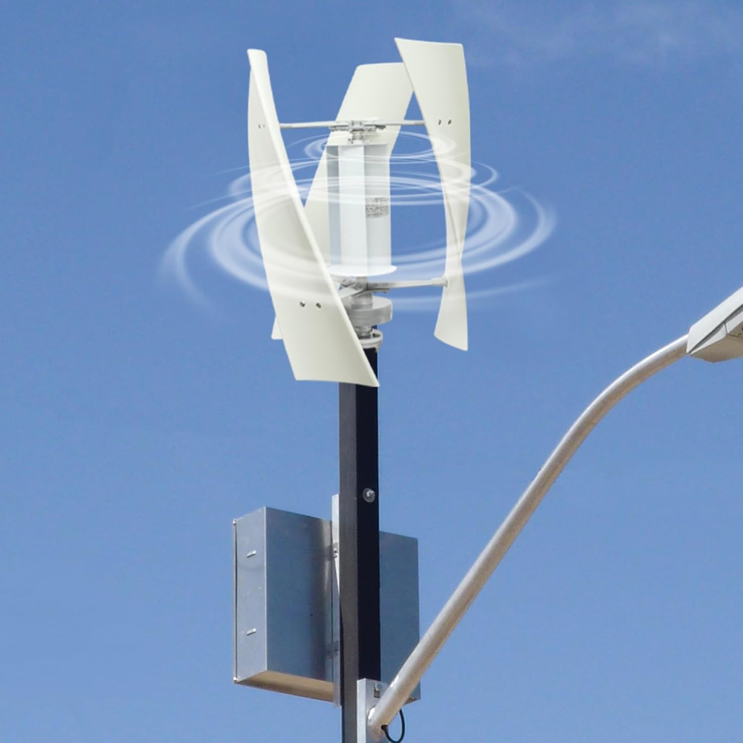 Wind Turbine Generator, 3-Blade Wind Turbine Generator Kit for Home Energy Supply with Controller, 500W Wind Power Generator Vertical Axis Wind Turbine Generator for Energy Supply