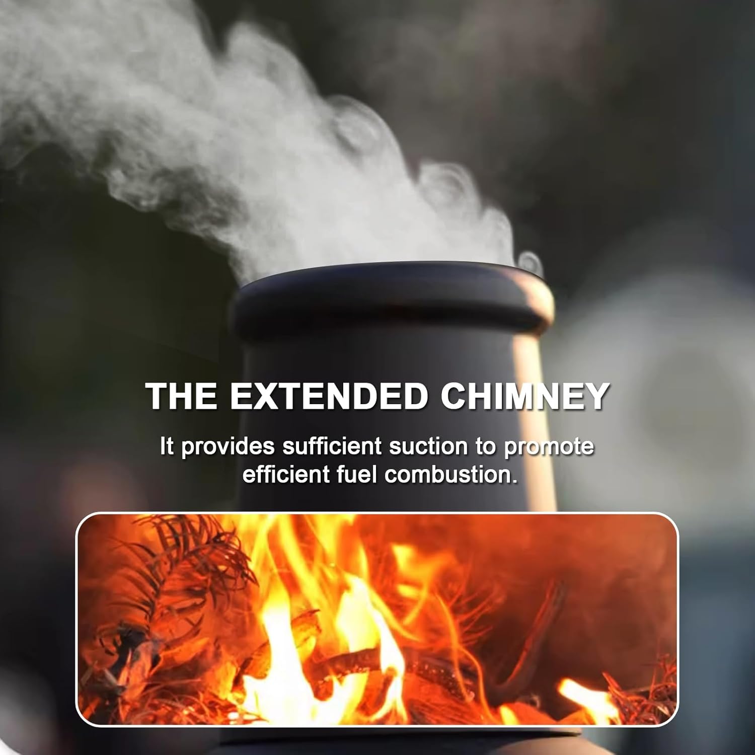 Chiminea, Outdoor Wood Burning Firepit, Fireplace for BBQ & Warming, with Grill Mesh, Chimney & Firewood Rack, for Patio, Garden, Backyard