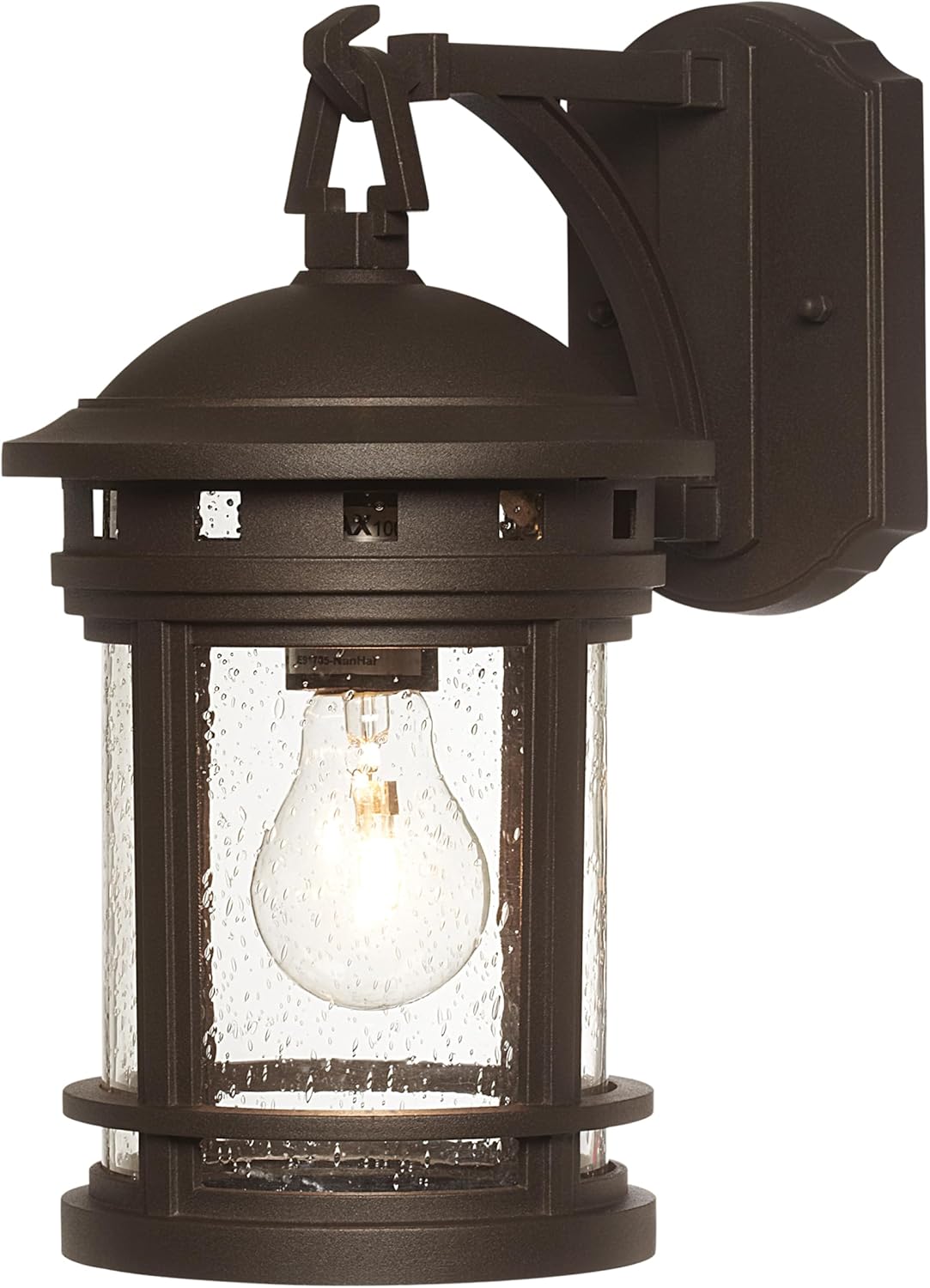 DESIGNERS FOUNTAIN Sedona Outdoor Light Fixture, 13 Inch Exterior Wall Lantern Sconce for Front Door, Patio and Porch, Oil Rubbed Bronze, 2371-ORB