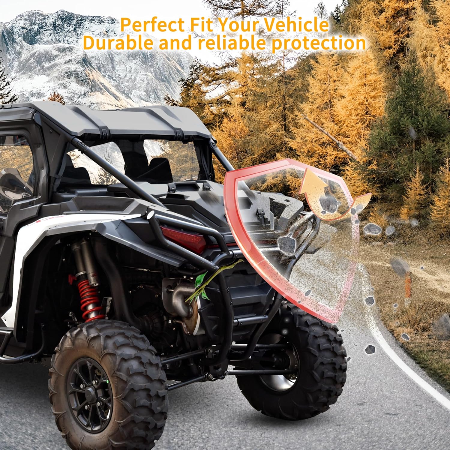 Rear Bumper for Polaris RZR XP/XP 4 1000 24-25, High Coverage Rear Bumper Heavy Duty Brush Guard for Polaris RZR XP/XP 4 1000 Ultimate Sport Premium 2024-2025 Accessories (Replace #2884514)