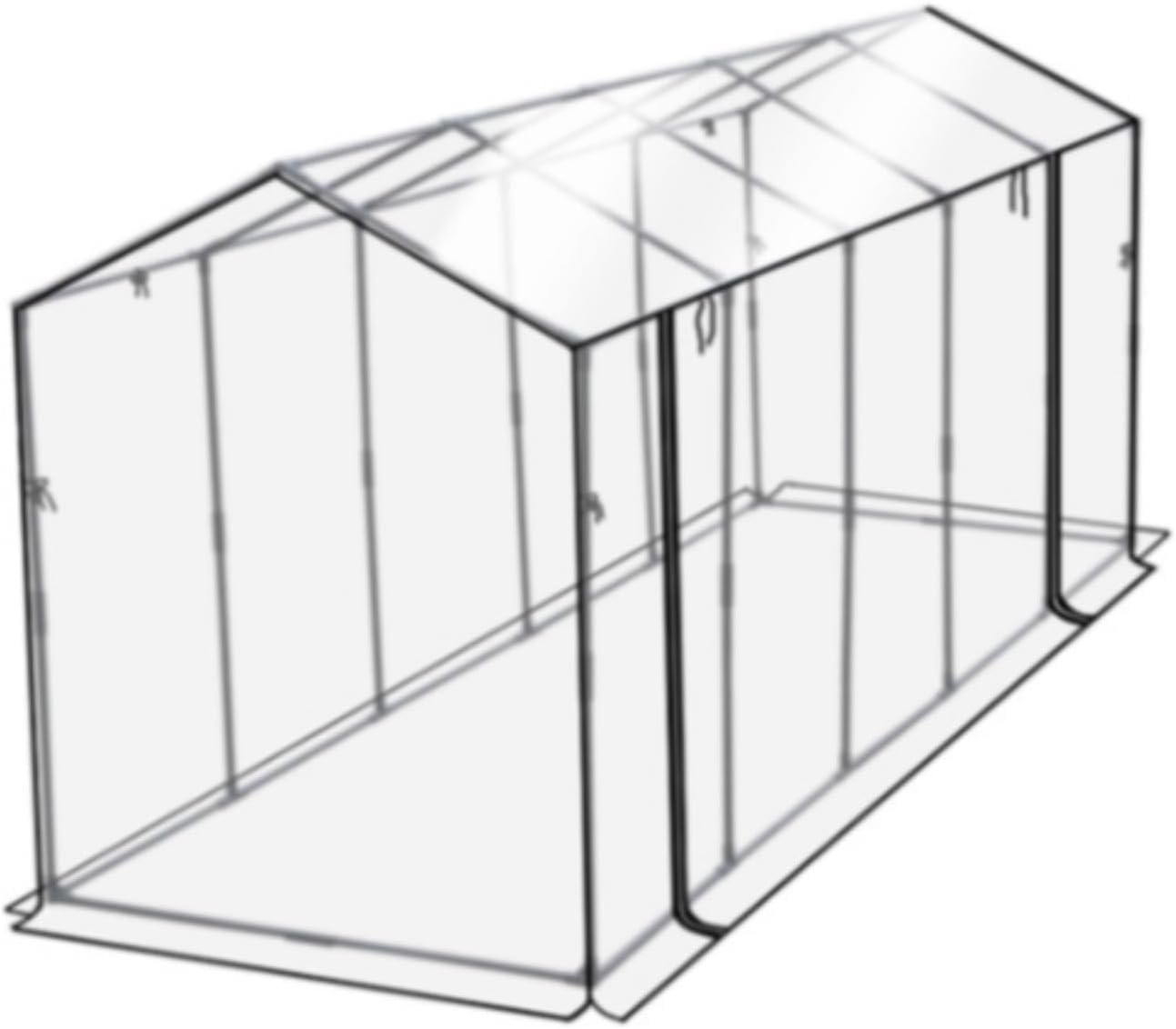 Mini Greenhouse Kit, Garden Nursery Plant Cover Heavy Duty Portable Green House Clear Tent for Gardening Outside Plants, 300cmx120cmx100cm