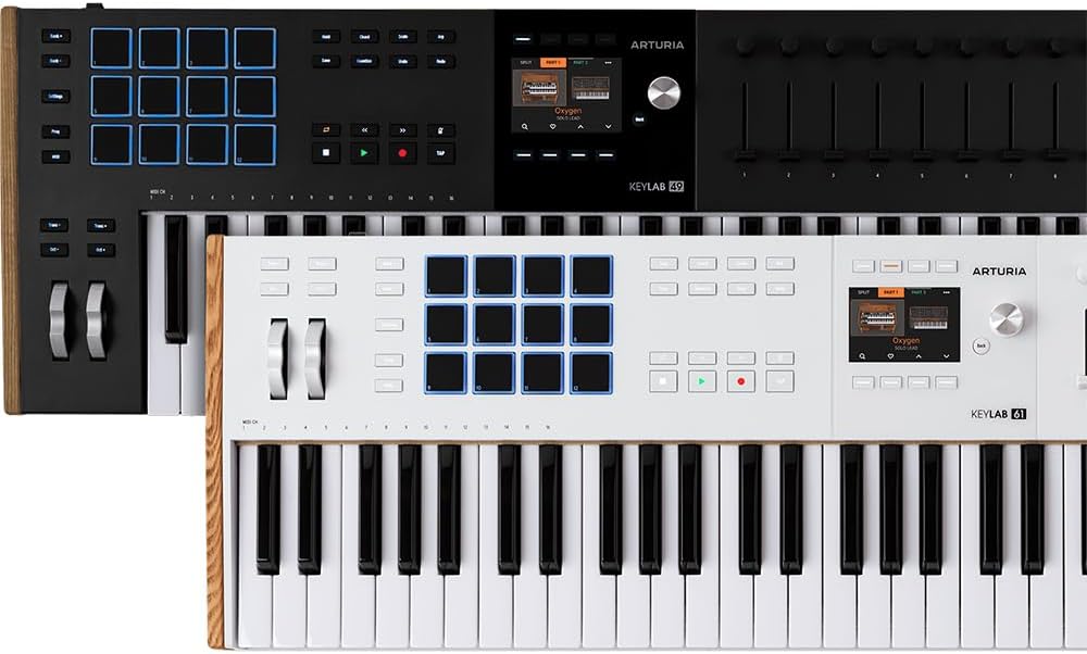 Arturia 231631 KeyLab 61 Mk3 61-Key USB MIDI Controller Keyboard White Bundle with 2 YR CPS Enhanced Protection Pack