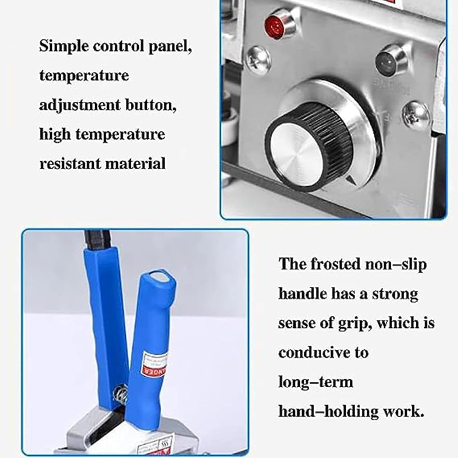 Handheld Crimping Heat Sealer Bag Crimping Heat Sealer Aluminium Foil Power Sealing Tool Heat Seal Machine-200mm