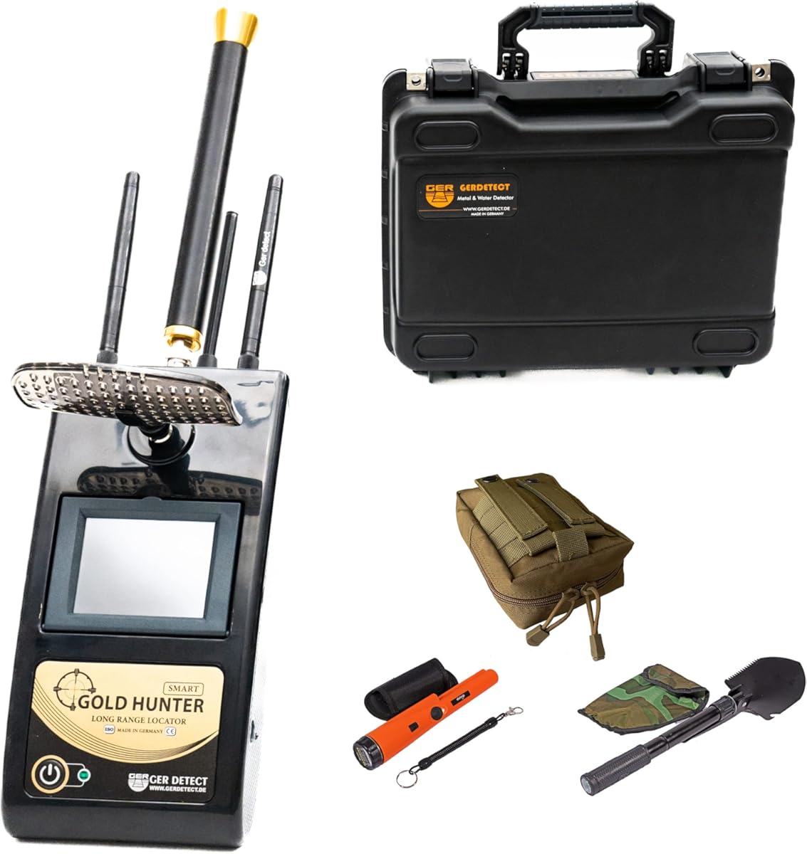 GER Detect Gold Hunter Smart Geolocator Metal Detector - Multi Systems