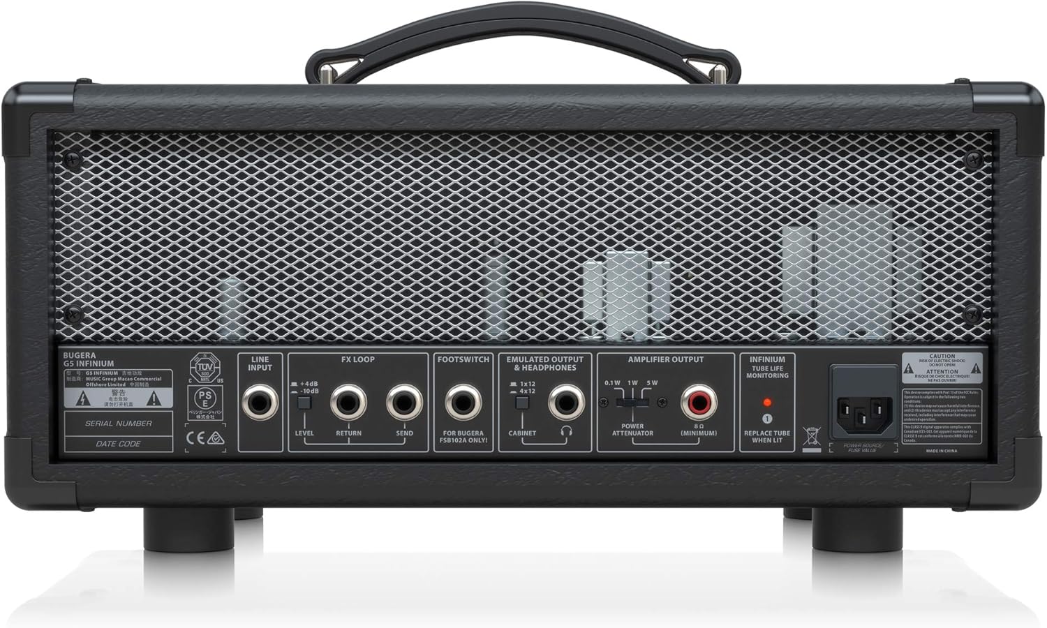 Bugera G5 INFINIUM 5-Watt Class-A Tube Amplifier Head with INFINIUM Tube Life Multiplier, MORPH EQ, Reverb and Power Attenuator