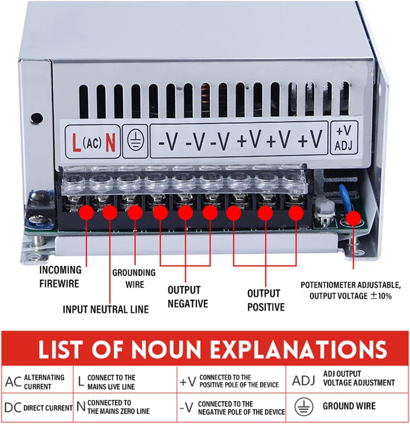Ms-800-48 800W 48V 16.7A Large Wind Turbine Power Small Size Switching Slim Power Supply 1Pcs