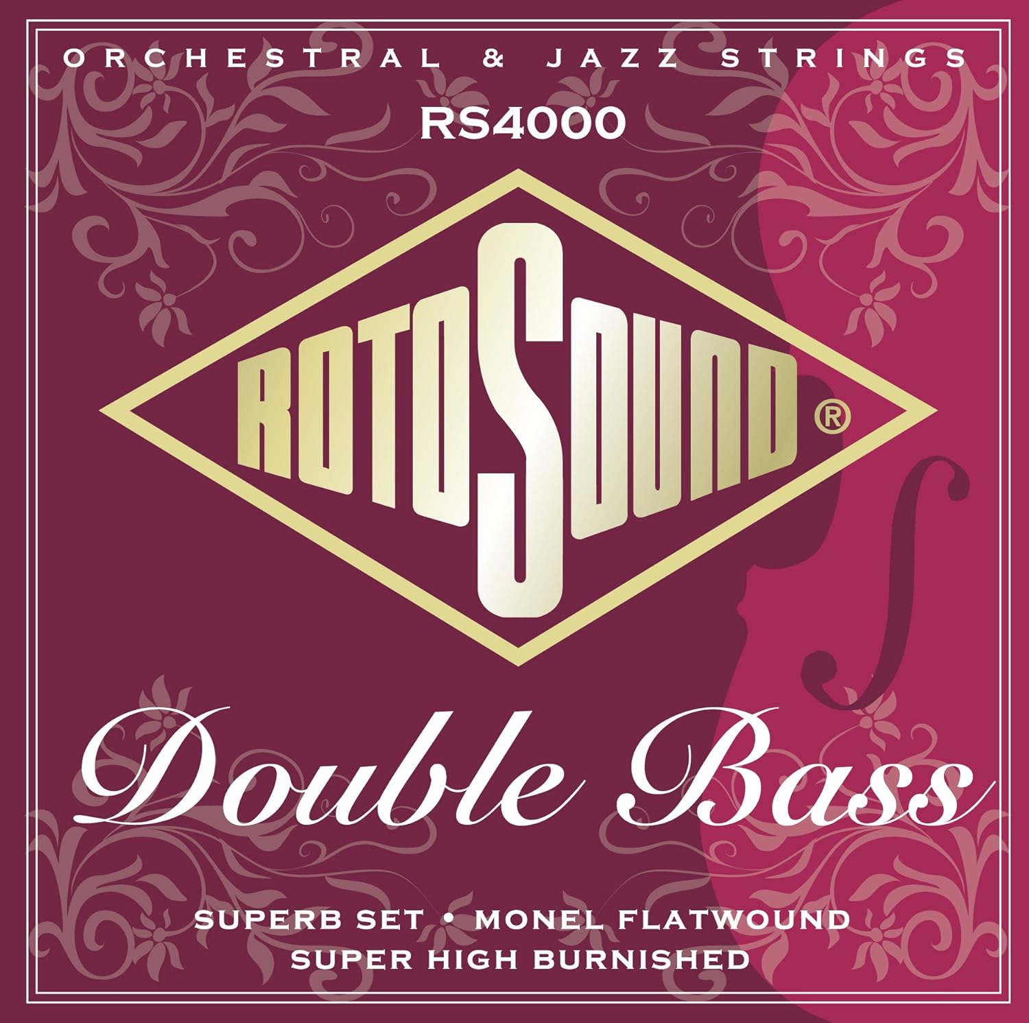 Rotosound RS(4000M Superb Nylon/Monel Flatwound Double Bass Set