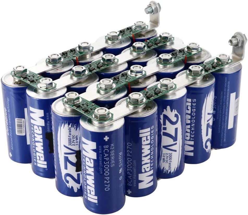 Maxwell 54V 150F Super Capacitor Battery 20pcs 3000farad ultracapacitor car Audio Amplifier 48Volts Solar Power System Home