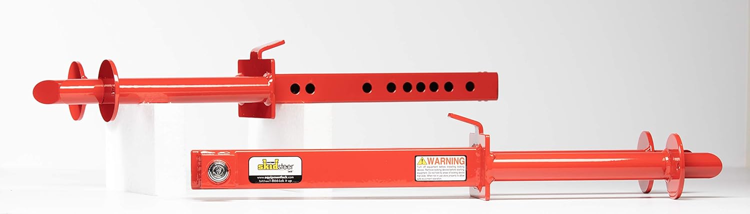 Equipment Lock SSL - Powder Coated Steel Skid Steer Lock - Drive Control Anti Theft - Skid Steer Cab Accessories