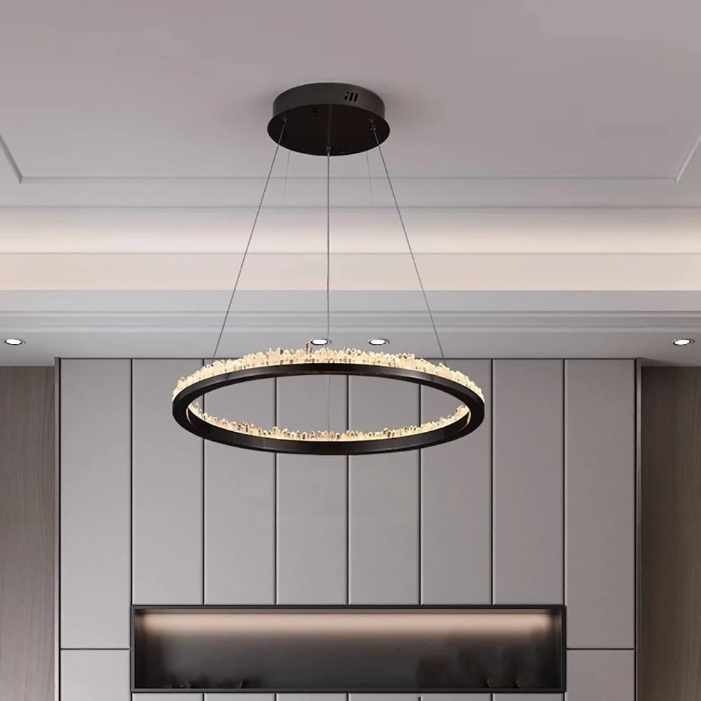 K9 Crystal Series Dimmable LED Hanging Lamps Chandelier Lighting Suspension for Living Room,Dining Light Fixtures