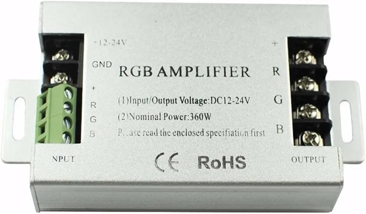 1 Piece/lot DC12-24V 10A LED RGB Amplifier Controller Suitable for 3528&5050 SMD Strips