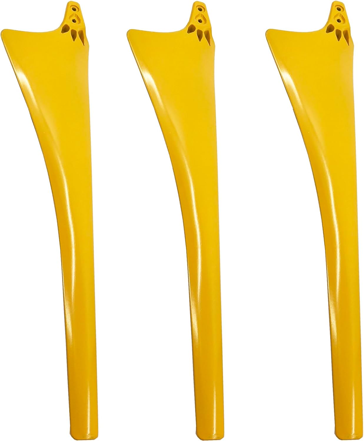 3-Blades Wind Generator Blades 530mm-630mm Yellow Nylon Fiber Wind Turbine Generator Blade Windmill Accessories for DIY Horizontal Axis Wind Turbine, Wind Turbine Spare Blade,Yellow,630mm