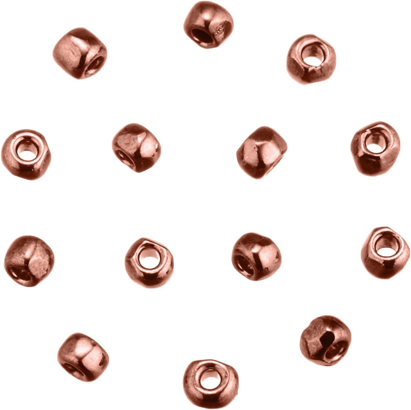 TOHO CR-222 3-Cut Beads, 6 Bundles, Threading Beads, Outer Diameter Approx. 0.09 inches (2.2 mm), 192.8 ft (60 m)