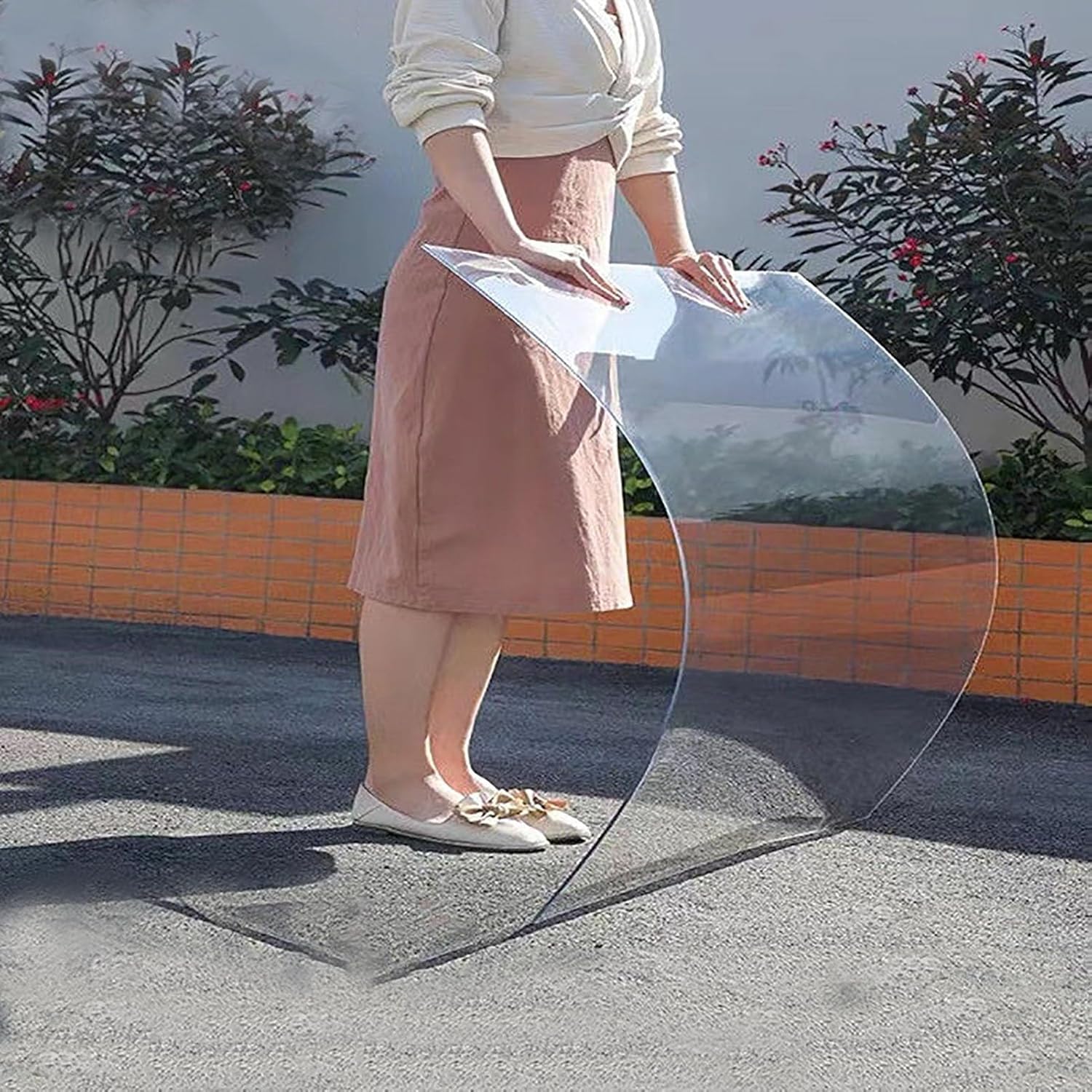 1.8mm Outdoor Transparent Rainproof Board, Polycarbonate Roofing Sheet, UV Protection Roofing Cladding Replacement Panels, Easy to Cut for Sun Room, Outdoor Garden and Greenhouse Covering ( Size : 4x1