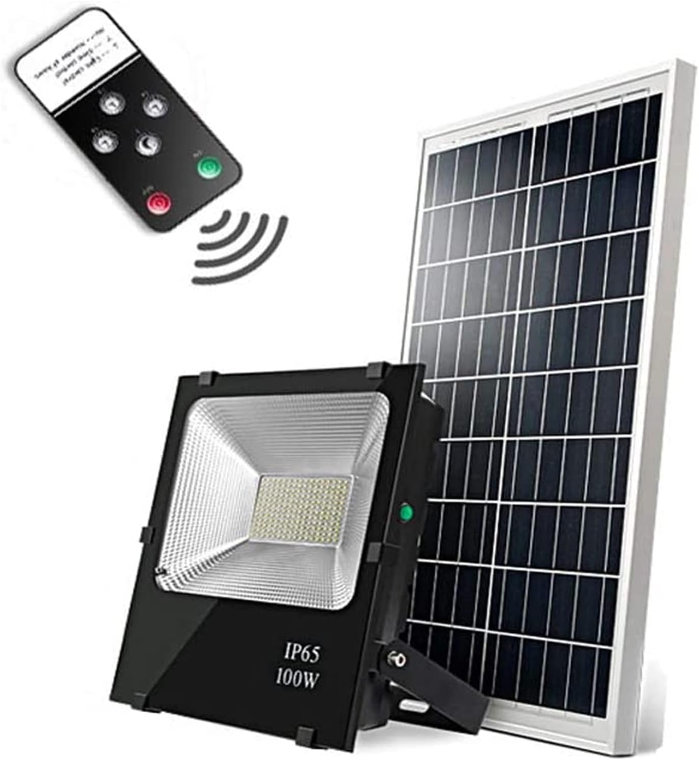 Courtyard Light Led Solar Flood Light Outdoor, Ip66 Waterproof Dusk to Dawn Solar Security Light with Remote Solar Powered Street Light for Backyard,Garden,Garages,Roofto,