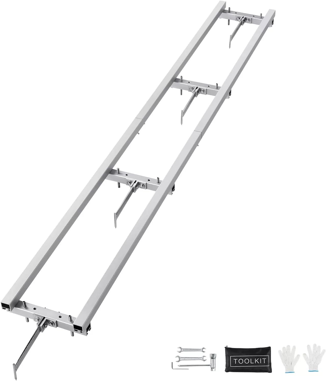 Rail Mill Guide System 9 ft Chainsaw Milling Rail Guide 4 Crossbar Kits,Replacement for VEVOR OEM