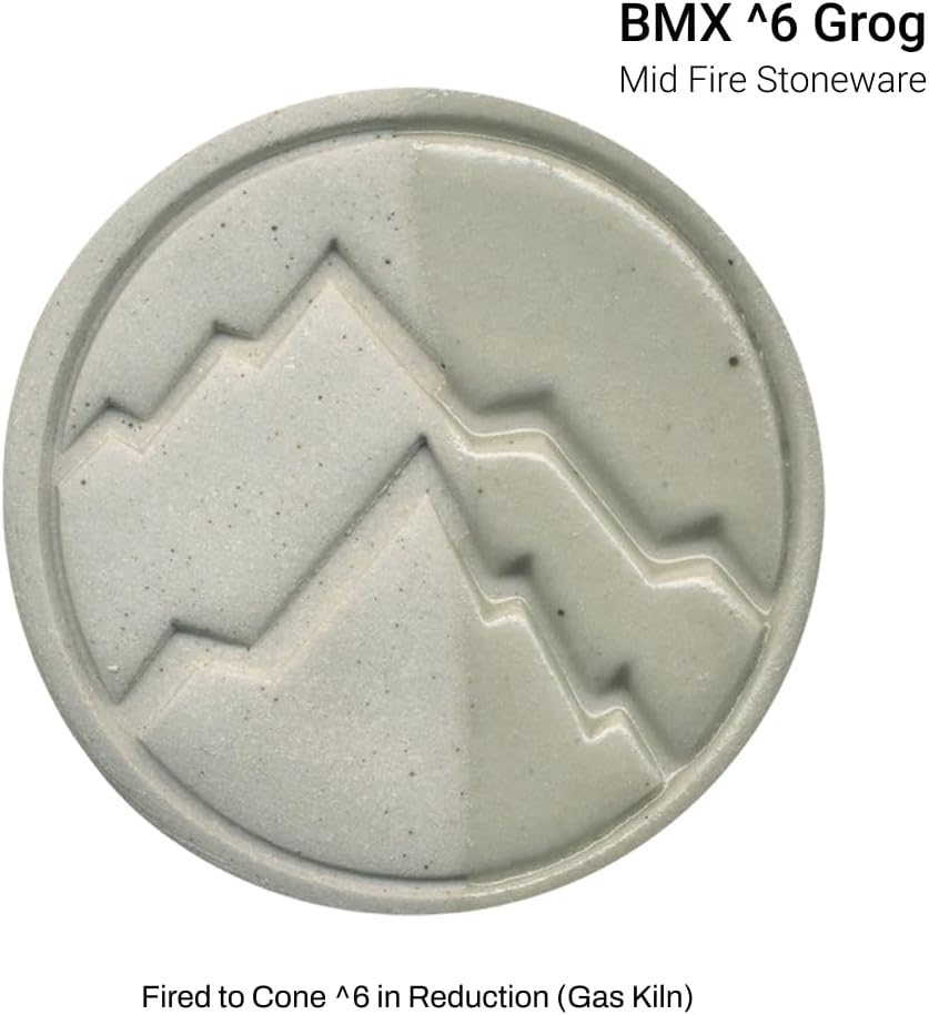 Pottery Clay: Mid Fire Best Mix- BMix - BMX 5-7 Grog Cone 5-7 - Rocky Mountain Clay (50, Pounds)