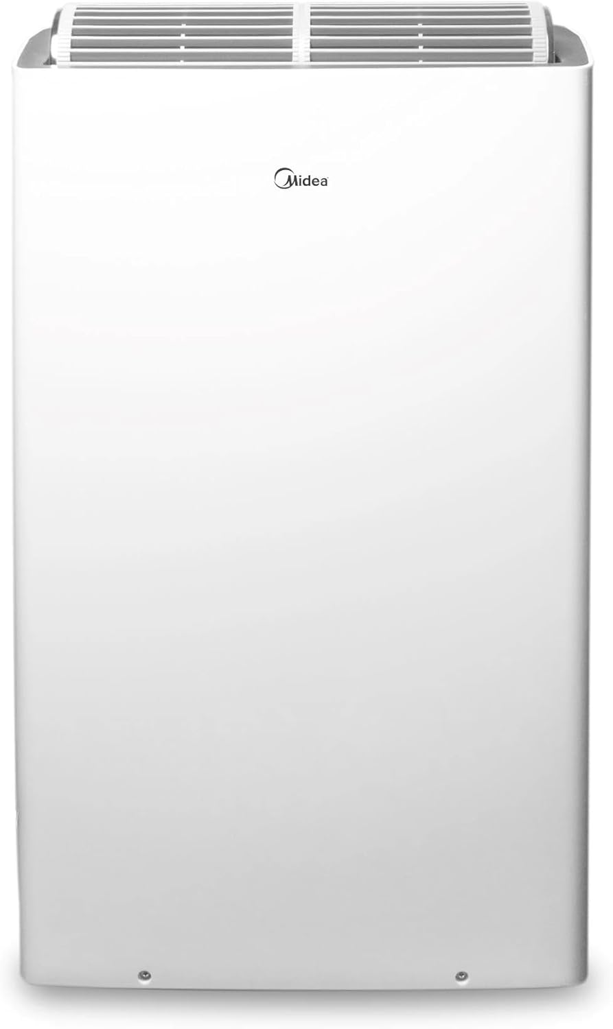 Midea Duo 14,000 BTU (12,000 BTU SACC) High Efficiency Inverter Quiet Portable Air Conditioner,with Heat up to 550 Sq. Ft.,white, Works with Alexa/Google Assistant, with Remote Control & Window Kit