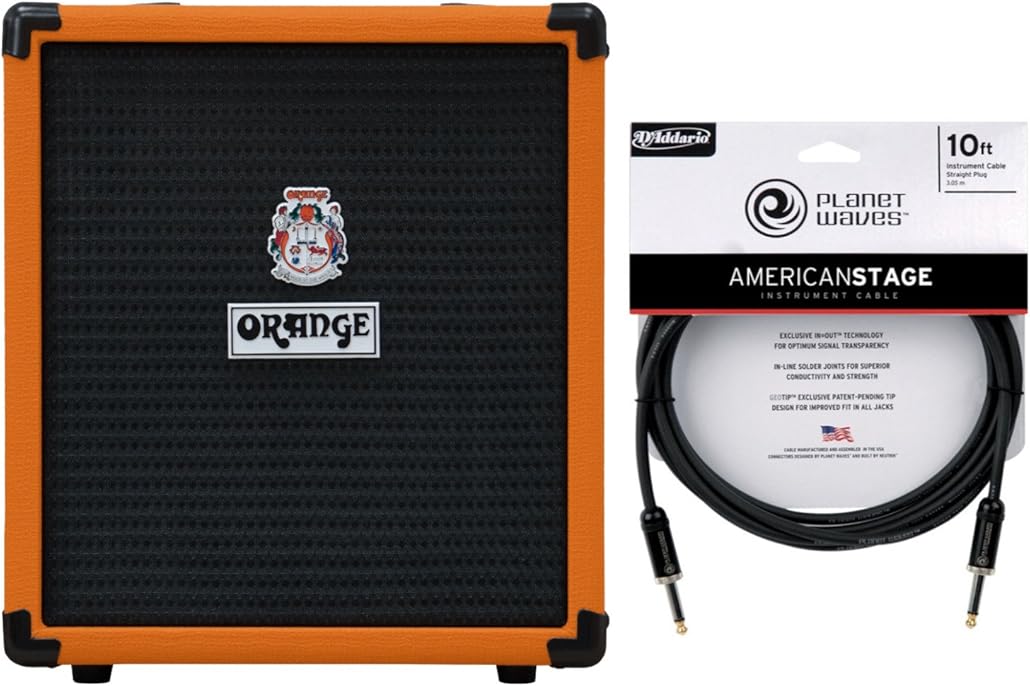 Orange CRUSH-BASS-25 Bass Combo Amp Orange w/ Cable