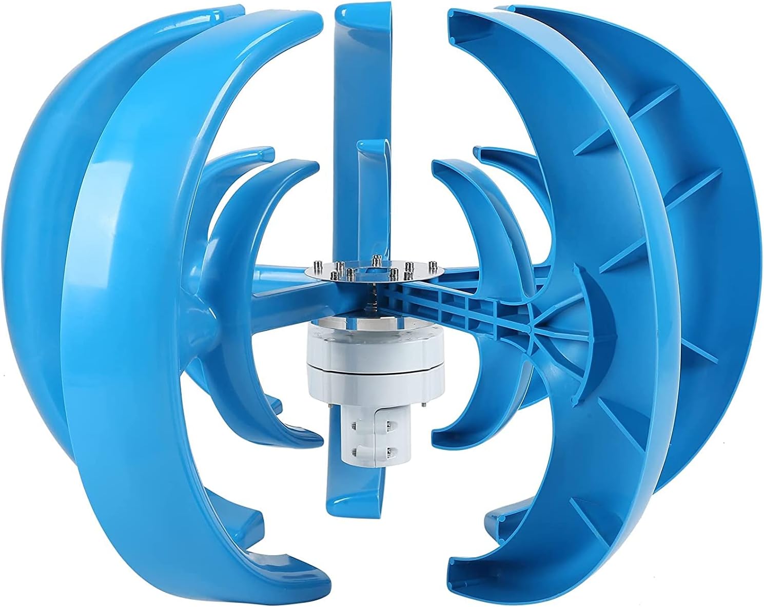 Wind Turbine 8000W 5 Blade Wind Vertical Axis Generator AC Permanent Magnet Generator Wind Turbine Kit with Controller for Wind Solar System