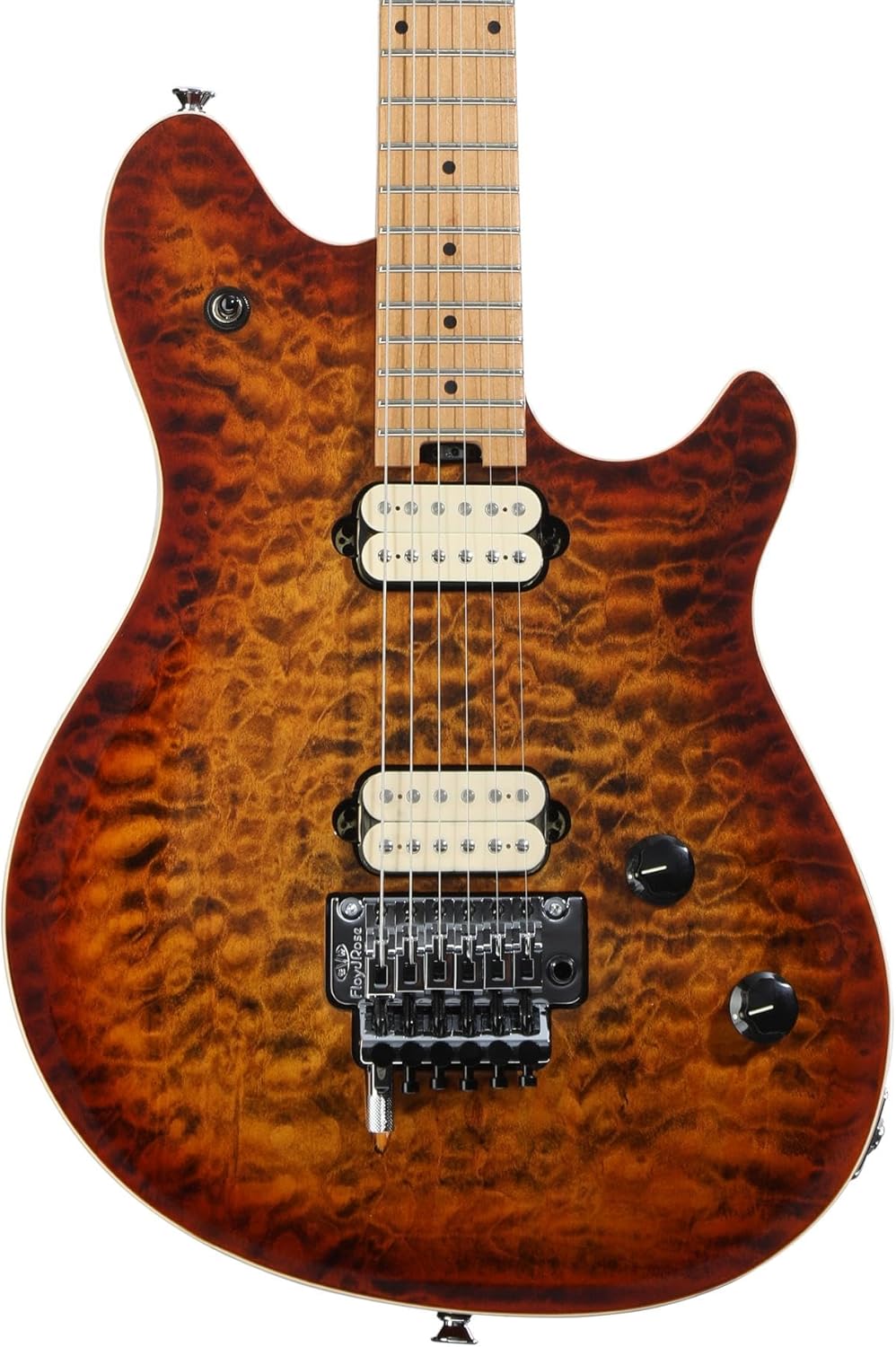 EVH Wolfgang Special QM Electric Guitar - Tiger Eye Glow