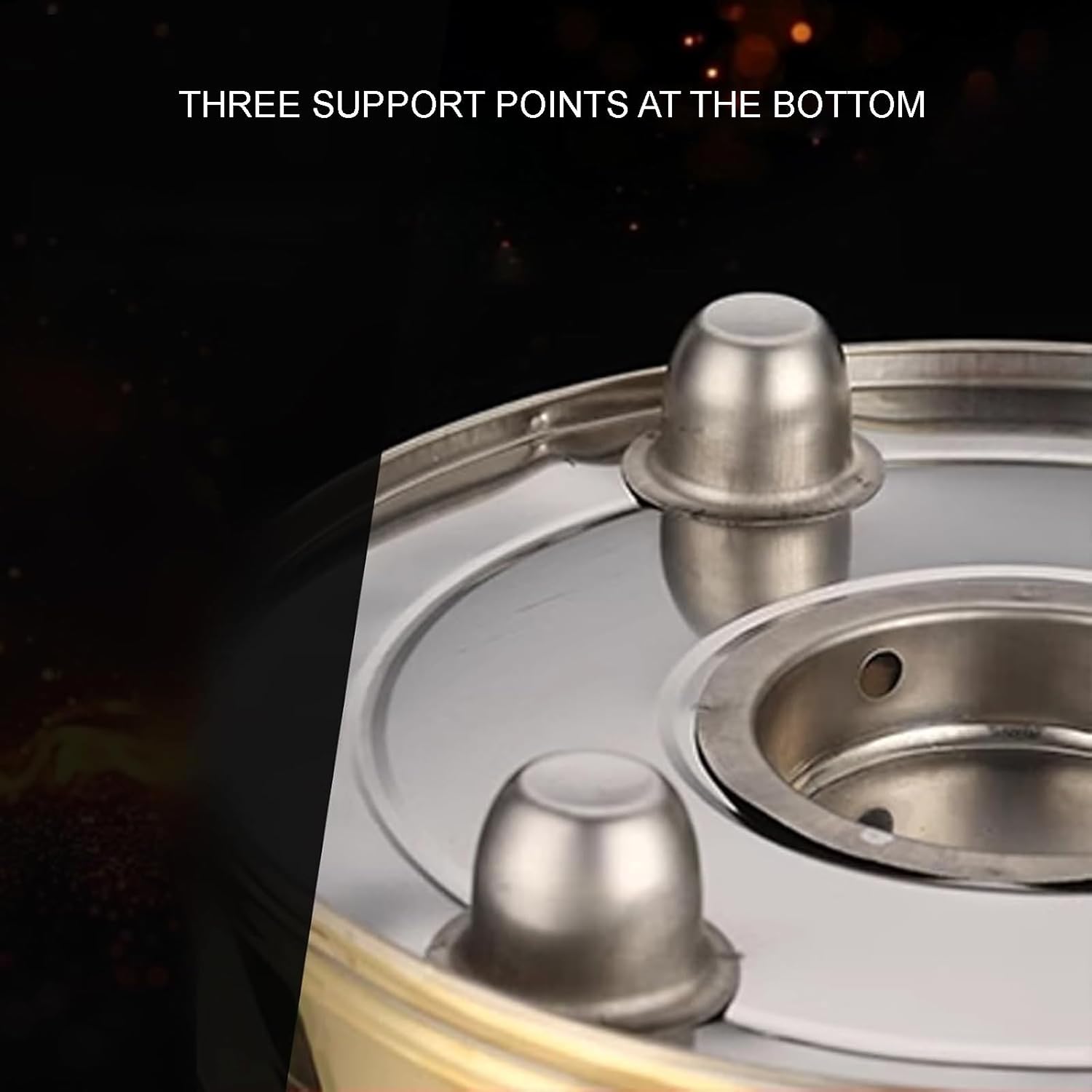 Paper Burner, Stainless Steel Burn Barrels with Fire Hook, Garden Fire Pit Cage for Burning Garbage Leaves Yard and Waste Debris Paper(48cm)