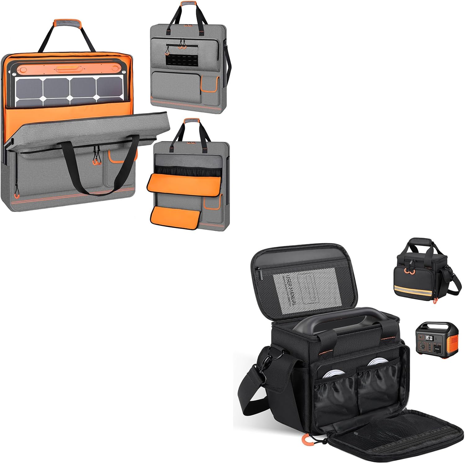 Solar Panel Storage Bag and Portable Station Bag Compatible with Jackery Explorer 160/240/300 and Jackery SolarSaga 100W 100X 200W
