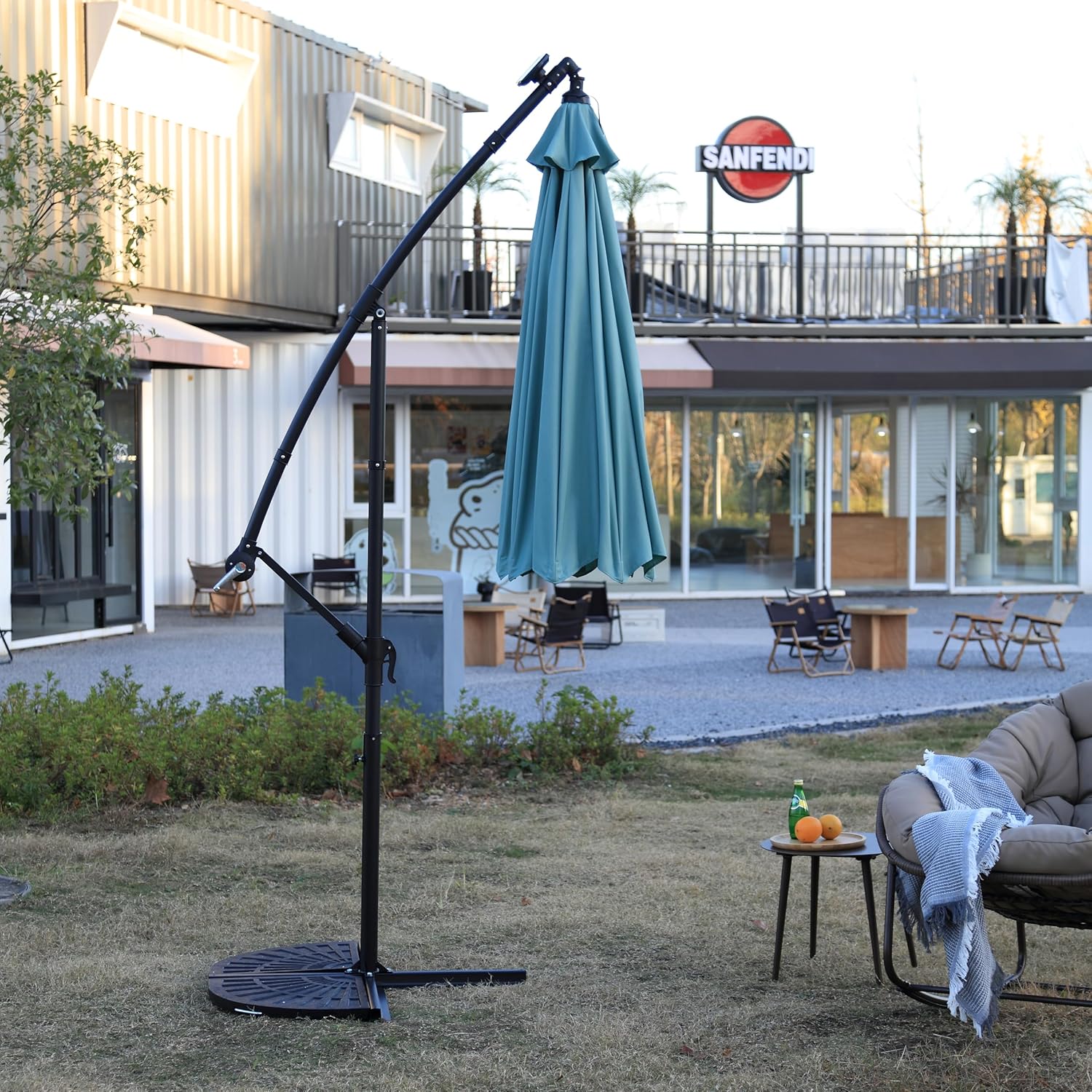 32'' Bridgeman Star and Moon Iron Outdoor Fire Pit with Grill & Poker Patio Heater