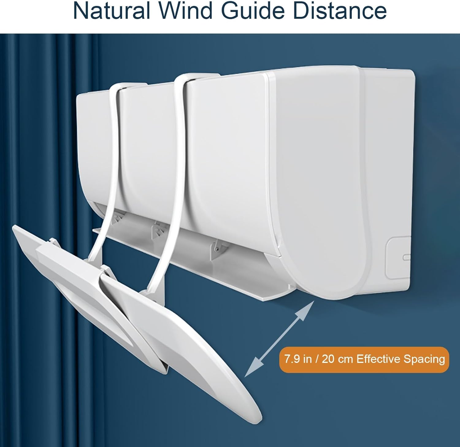 AC Wind Deflector, Air Conditioner Deflector for Freely Adjusting Wind Direction, Adjustable Air Deflector of With Hook