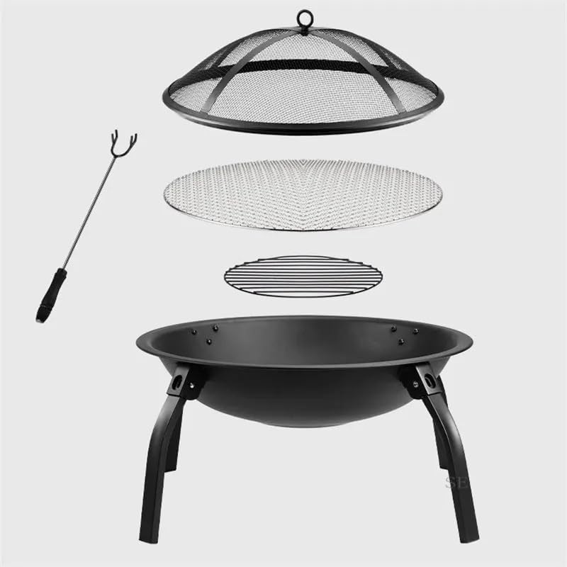 Outdoor Fireplaces Household Fire Pit Courtyard Villa Heating Stove Outdoor Charcoal BBQ Multifunctional Indoor Fire Pits