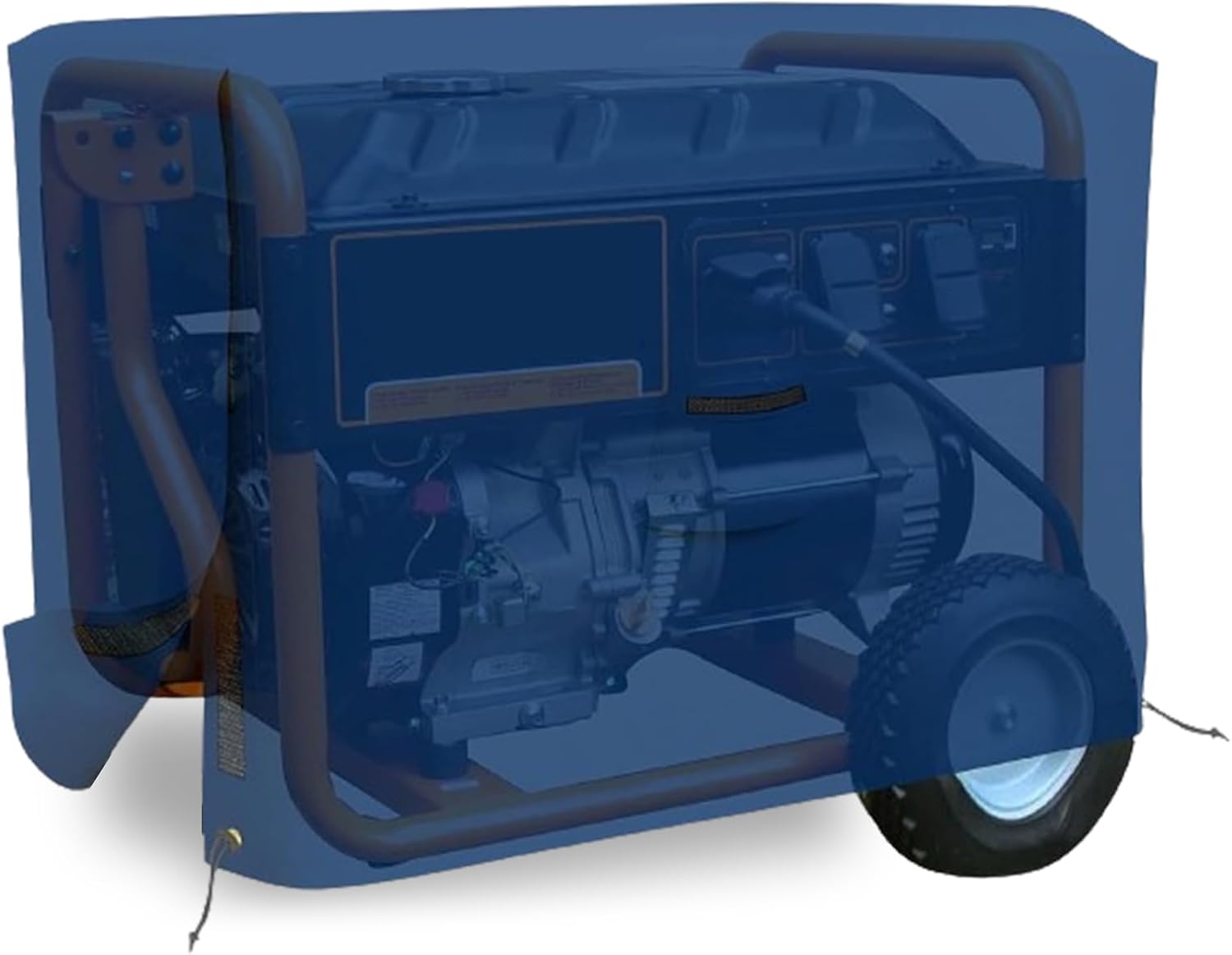 Covers & all Outdoor Generator Cover, 18 Oz Heavy Duty Waterproof UV & Weather Resistant, Universal Portable Equipment Storage Protector with Air Vents & Drawstrings (38