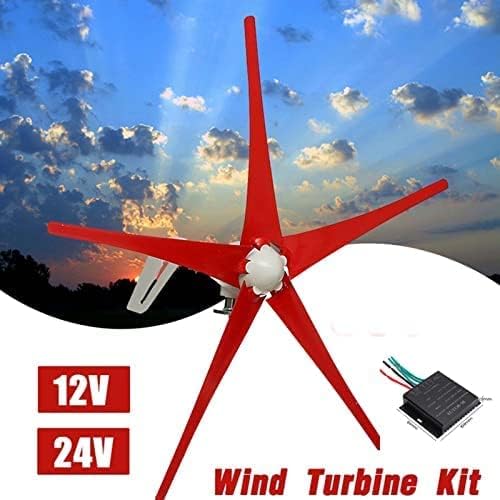 Residential Wind Power Generator 8000 Watts 5 Nylon Fiber Blades and Charge Regulator for Windmill Home Farm Wind Generator