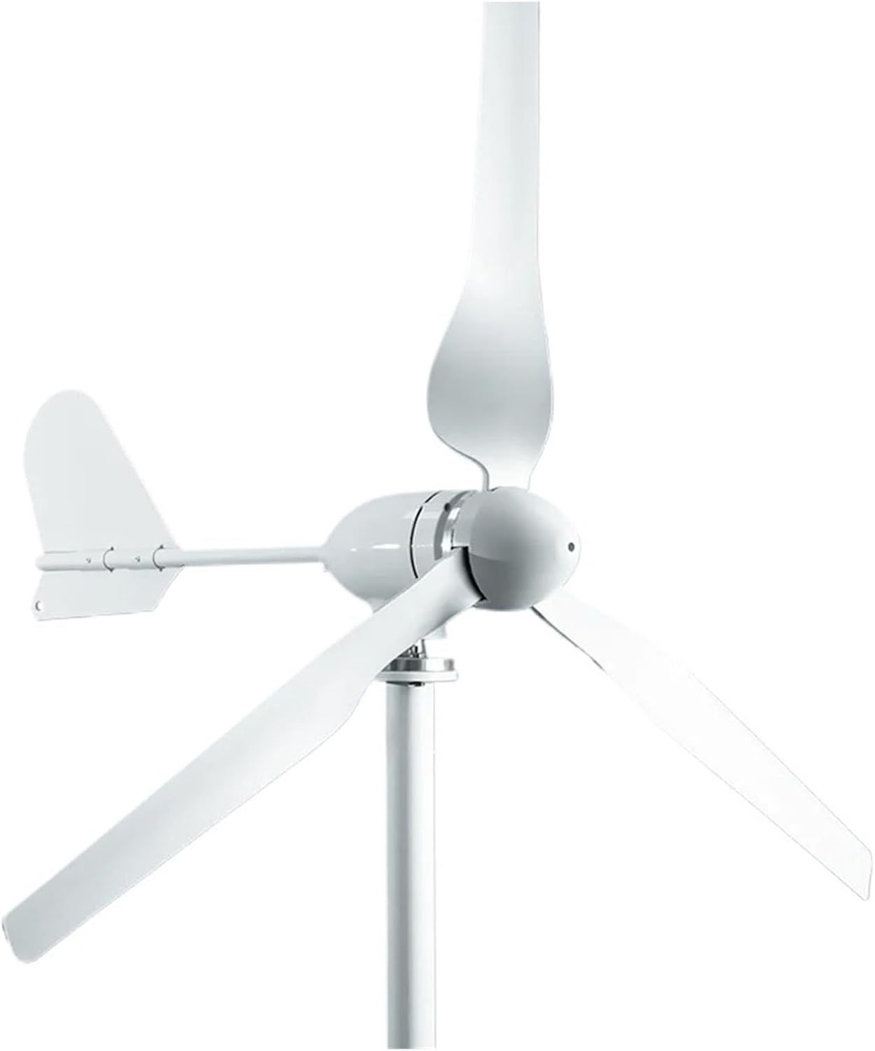 10KW Horizontal Turbine 12V/24V/48V Low Noise 5-Blade Wind Turbines Generator Kit for Family with Controller Industrial Energy(Model4,48V)