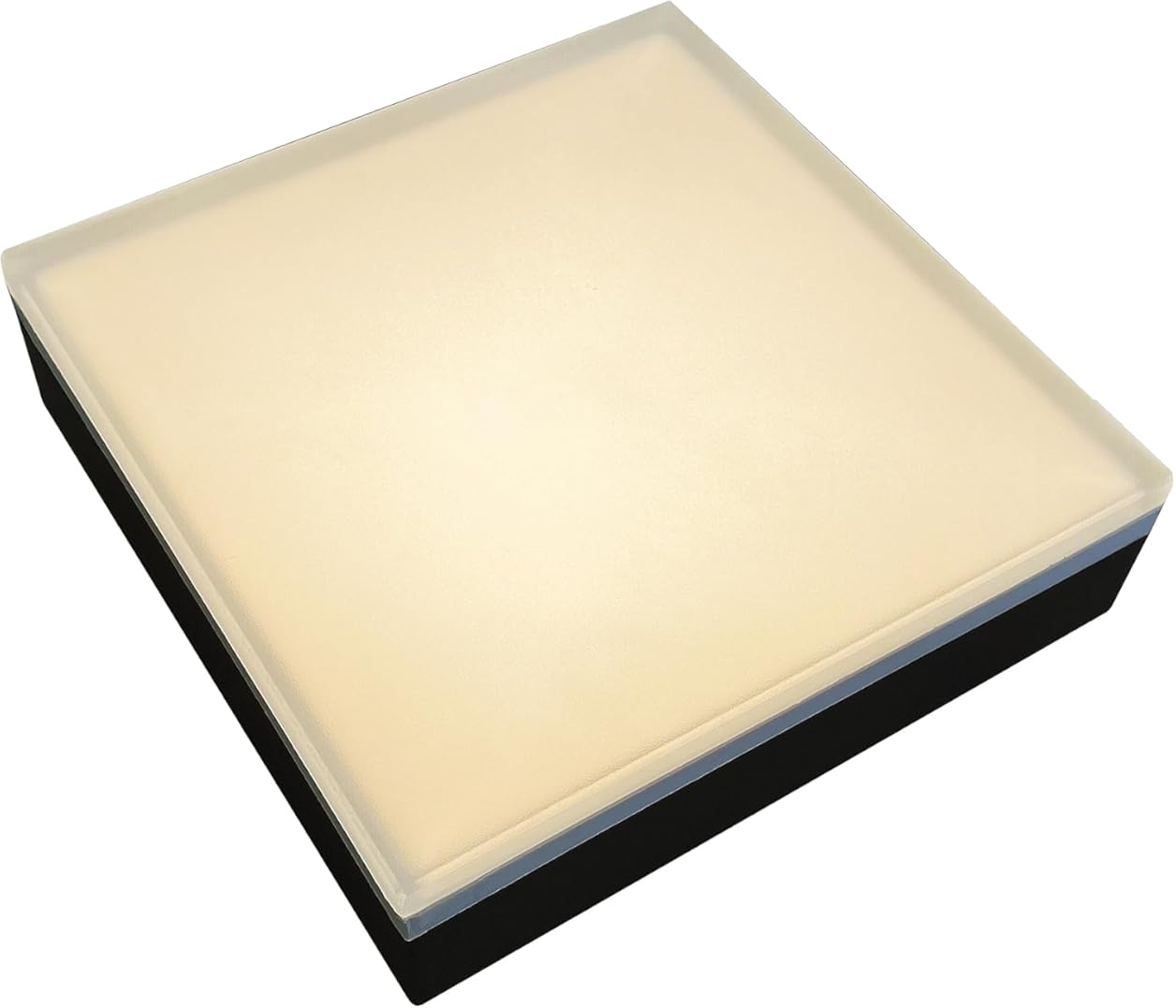 LUMENGY Paver Light 9×9 Inch (8.85 x 8.85 inches), 2700K Warm White Glare-Free Illumination for Driveways, Pathways, Pool Deck & Patios,12V AC/DC, Waterproof & Drive-Over Rated