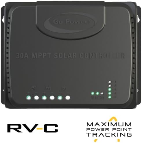 GoPower 82890 GP-RVC-MPPT-30 30A MPPT Solar Controller + RV-C